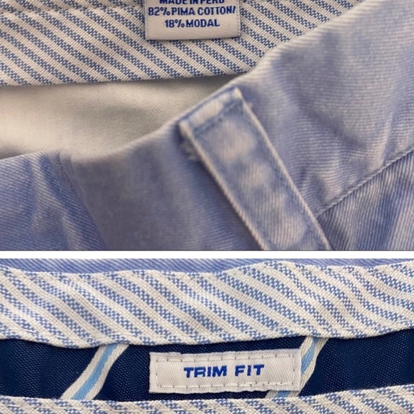 SOUTHERN TIDE "The Skipjack" Trim Fit Light Blue Chino Flat Front Pants 36 Long - Picture 3 of 6
